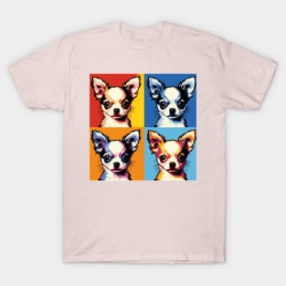 Pop Retro Chihuahua Art Painting - Cute Puppy T-Shirt